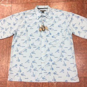 Men's Outkast Lt.Blue All Over Signature Shirt